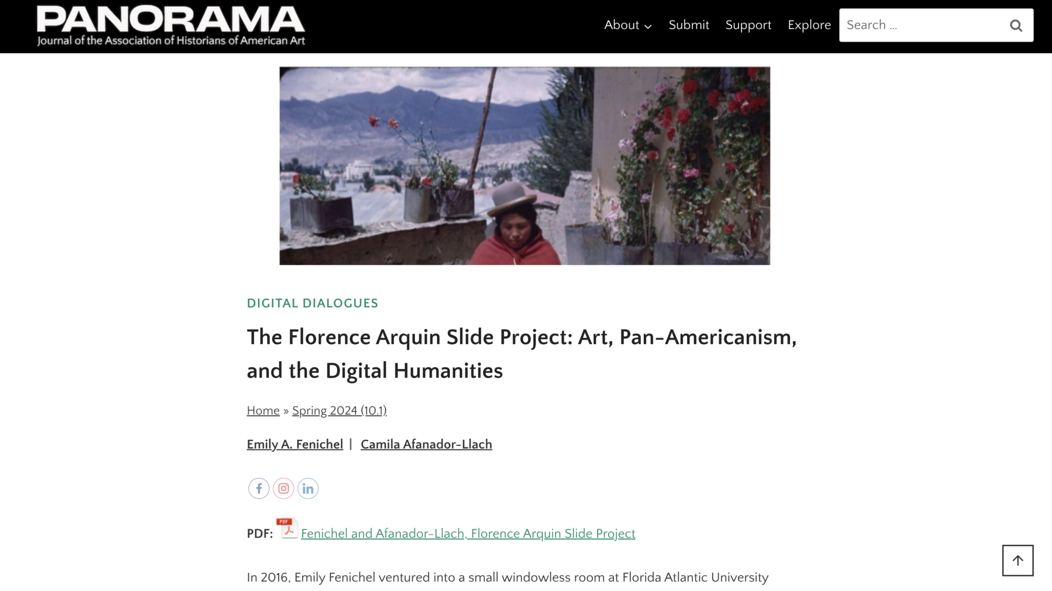 The Arquin Slide Project in Panorama